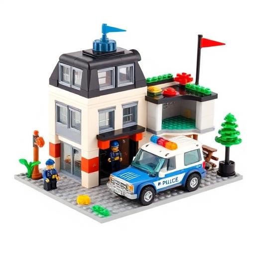 Kit de Blocos Estação de Polícia 743 peças
